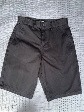 RSQ Men's Black Flat Front Chino Shorts